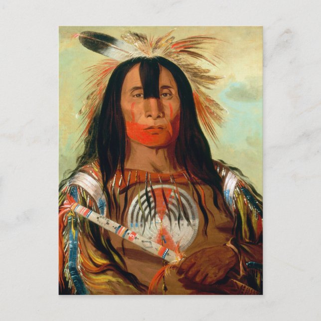 Head war chief of the Blood Indians. Postcard (Front)