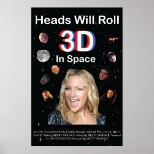 Head Will Roll 3D: In Space Poster