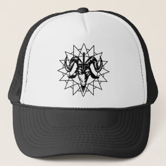 Head with Chaos Star (black) Trucker Hat