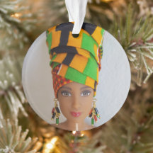Head Wrap Doll Ornament
