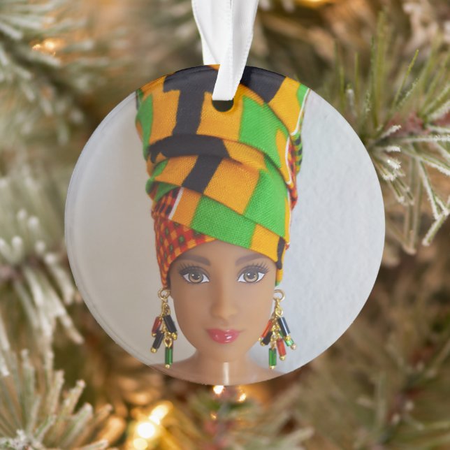Head Wrap Doll Ornament (Tree)