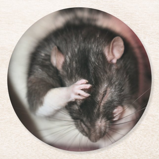 Headache! Round Paper Coaster (Front)