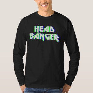 Headbanger Dubstep Heavy Metal Rocker Techno Rave  T-Shirt