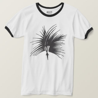 Headdress Black White Abstract Tribal Tattoo Art T-Shirt
