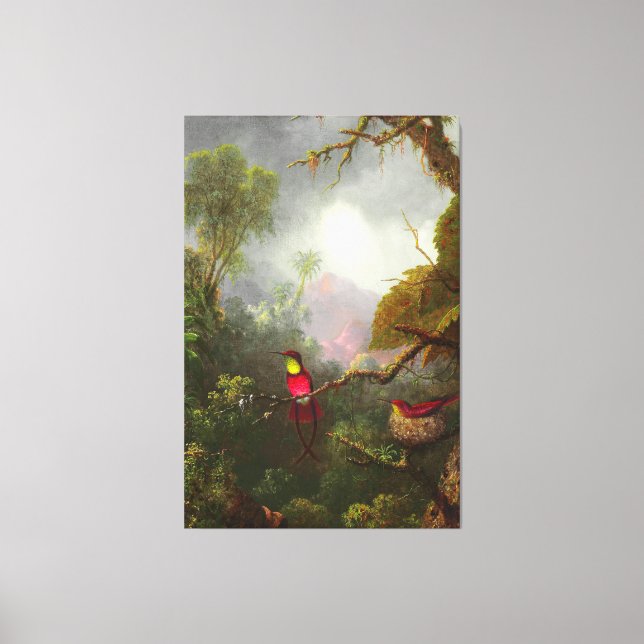 HEADE - Nesting Hummingbirds, Brazilian Landscape  Canvas Print (Front)