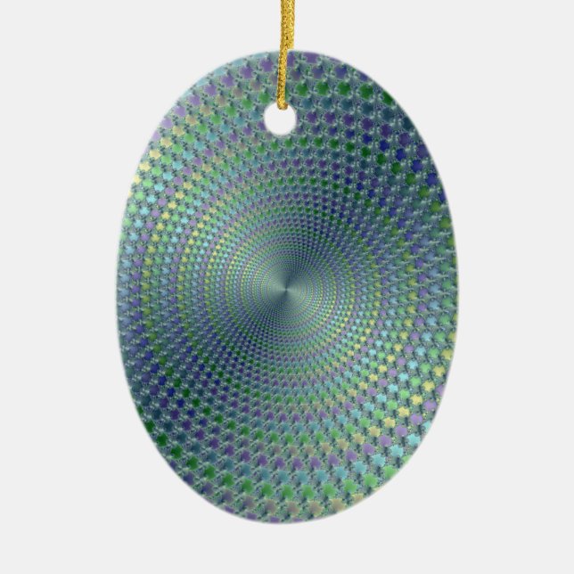 Headhurts Fractal Ceramic Tree Decoration (Front)