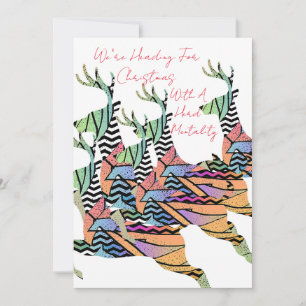 Heading For Christmas Flat Holiday Card