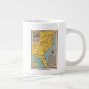 Heading South - East Coast United States Large Coffee Mug