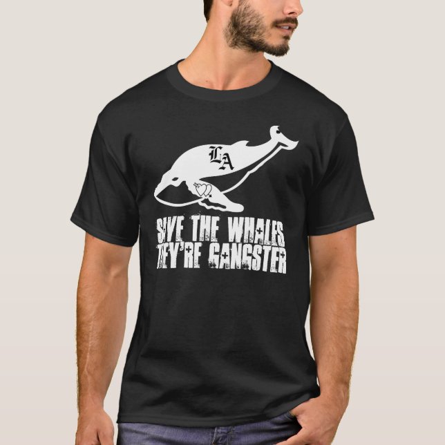 Headless Cow Productions' Gangster Whales Shirt (Front)