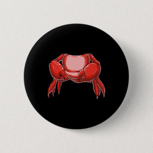 Headless Crab Costume Funny Fishing Crab Lovers Ha 6 Cm Round Badge