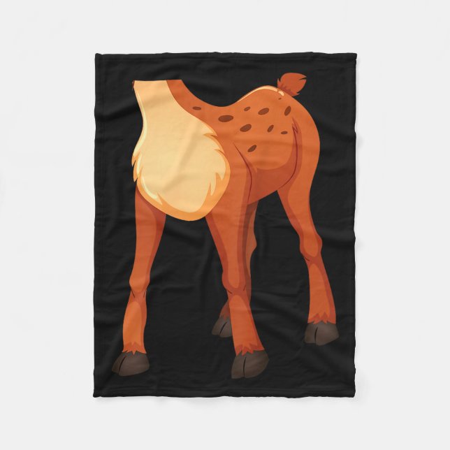 Headless Deer Lazy Diy Halloween Costume Funny Ani Fleece Blanket (Front)