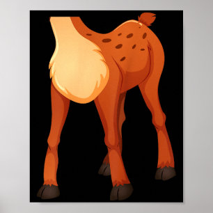 Headless Deer Lazy Diy Halloween Costume Funny Ani Poster
