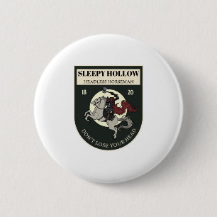 Headless Horseman 6 Cm Round Badge