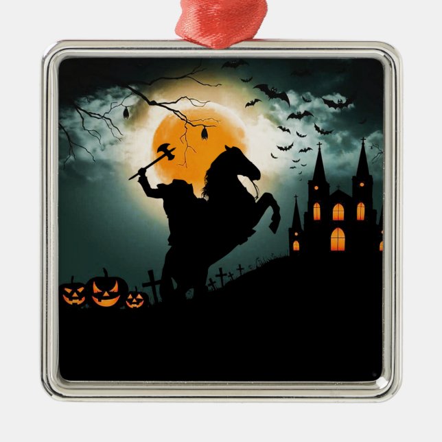 Headless Horseman Metal Tree Decoration (Front)