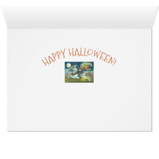 HEADLESS HORSEMAN SCARECROW GREETING CARD *Verse