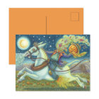 HEADLESS HORSEMAN SCARECROW ON WHITE MULE