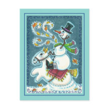HEADLESS HORSEMAN SNOWMAN, XMAS HALLOWEEN HUMOR,