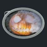 Headless Horseman's Jack-o-Lantern Head a Flame Belt Buckle<br><div class="desc">The Headless Horseman's Eternal Flame --- The Headless Horseman was a fearsome sight, but even the most terrifying spectre needs a well-lit path. Unlike the flickering candle most jack-o'-lanterns rely on, the Horseman's possessed a constant, eerie glow. The secret? The Altar of Embers. --- Legends whispered of a hidden clearing...</div>