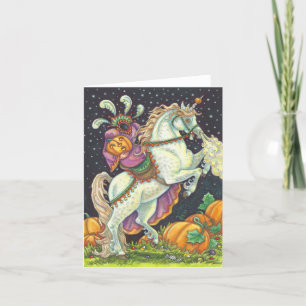 HEADLESS HORSEWOMAN GREETING NOTE CARD Blank