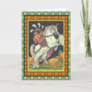 HEADLESS HORSEWOMAN GREETING NOTE CARD Verse