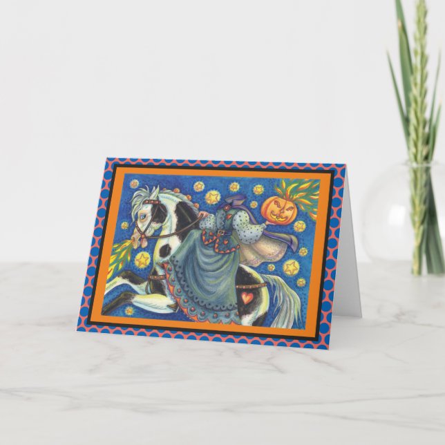 HEADLESS HORSEWOMAN GREETING NOTE CARD Verse (Front)