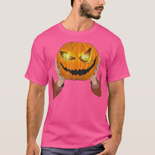 Headless Men Costume Pumpkin Head For Halloween Pa T-Shirt