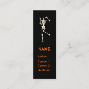 Headless Skeleton Mini Business Card