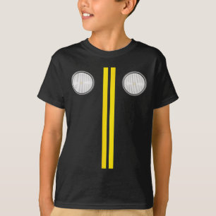 Headlights With Road Markings Funny Halloween Cost T-Shirt