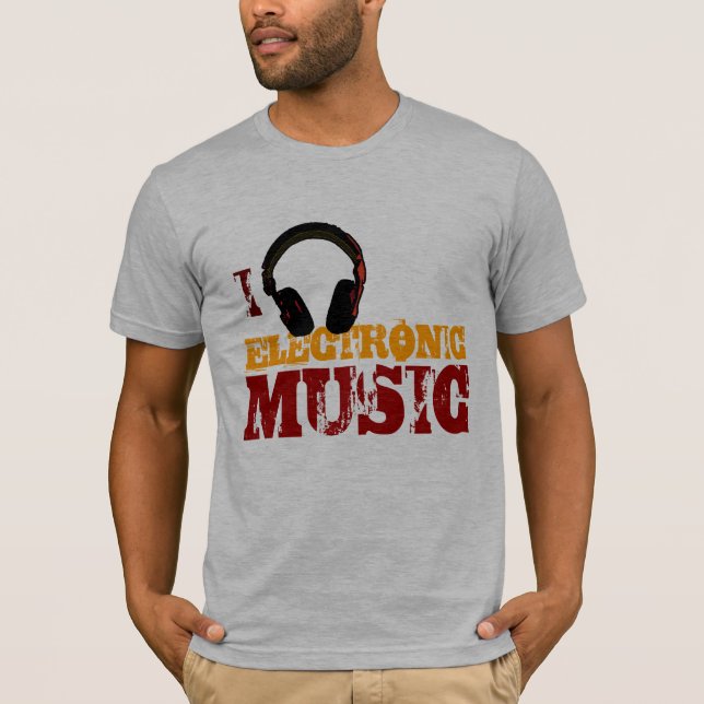 Headphone electronic music lover T-Shirt (Front)