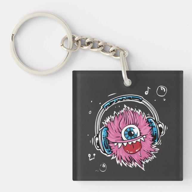 Headphone Monster Keychain (Front)
