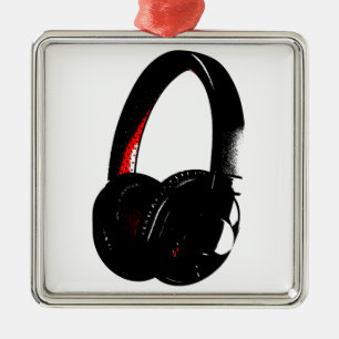 Headphone Pop Art Head Phone Metal Tree Decoration