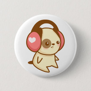 Headphone Pup Button