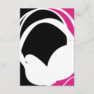 Headphone Silhouette RSVP Card