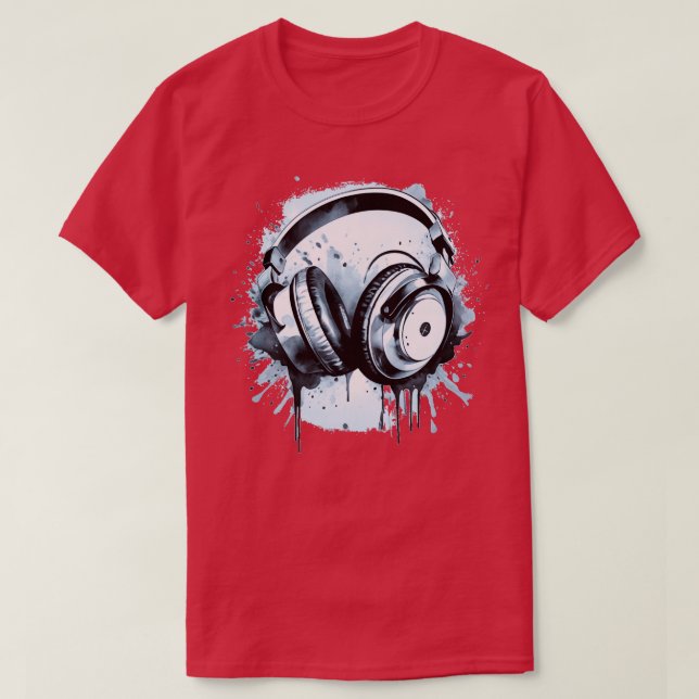 Headphones 2 T-Shirt (Design Front)