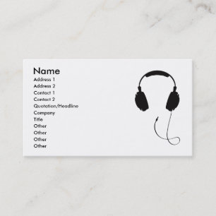 Headphones Business Card