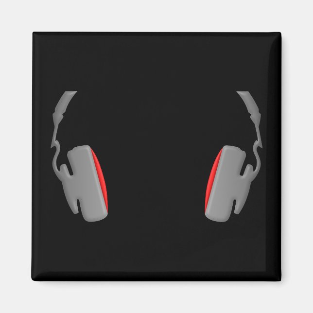 Headphones Cool Simply and Classy Magnet (Front)