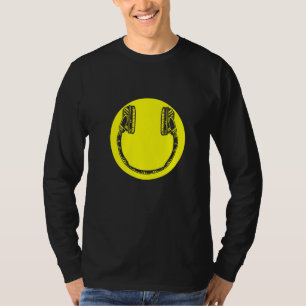 Headphones Dj Deejay Music Pop Bass Techno Rock Po T-Shirt