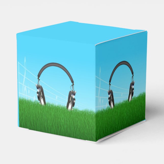 Headphones  favour box (Back Side)