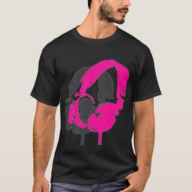 headphones male T-Shirt (Front)