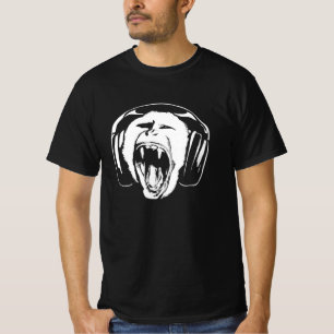 Headphones Monkey Music Lover T-Shirt