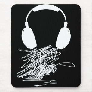 Headphones Mouse Pad