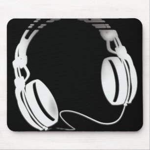 Headphones Mouse Pad