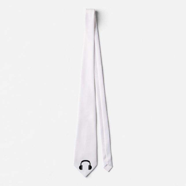 Headphones music DJ Tie (Front)