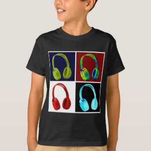Headphones Pop Art T-Shirt