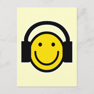 Headphones Postcard