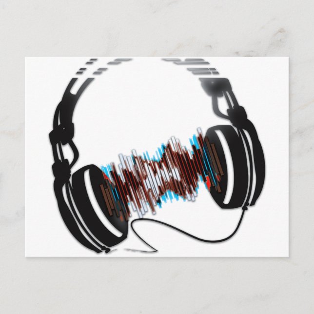 Headphones Postcard (Front)