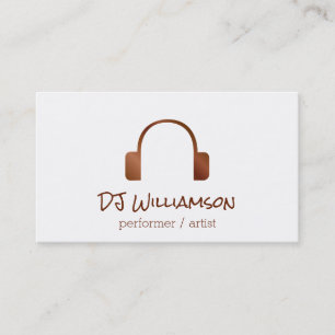 Headphones Signature Business Card