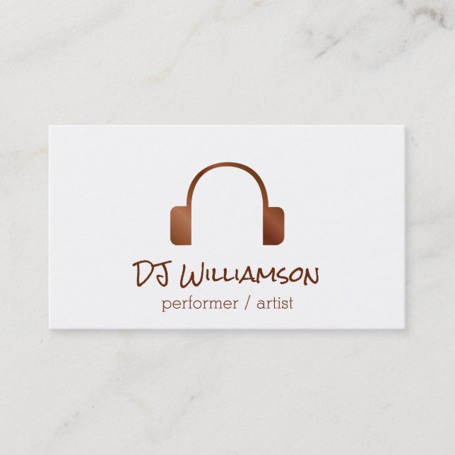 Headphones | Signature Business Card (Front)