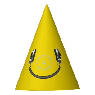 Headphones Smiling Party Hat
