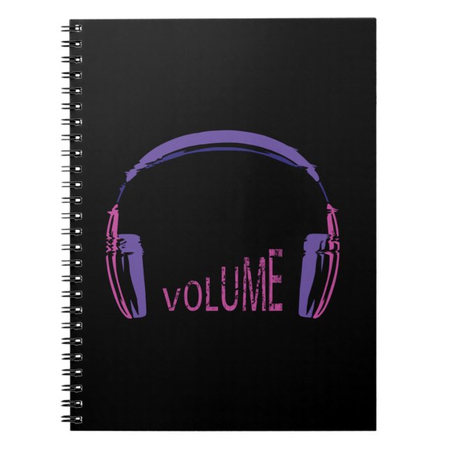Headphones Volume up Notebook (Front)